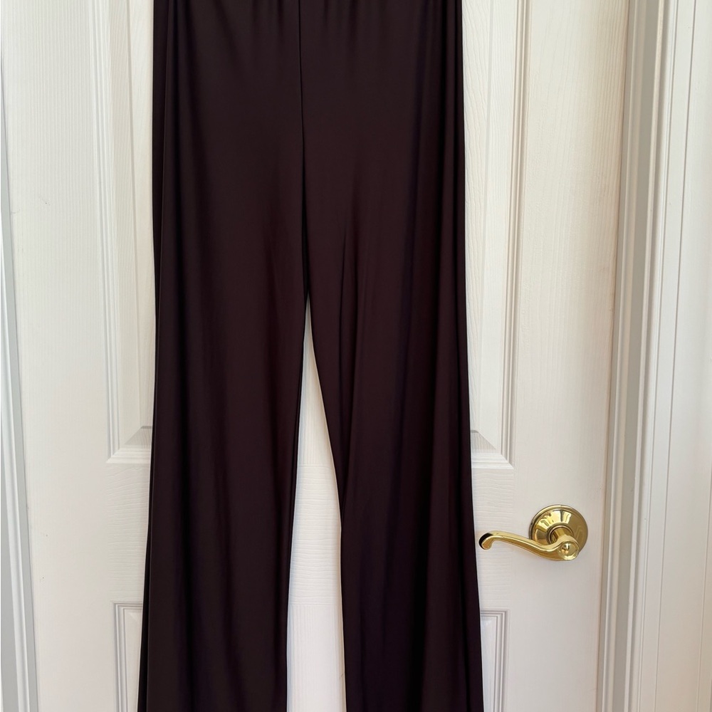 Black Wide Leg Pants with Flowing Fabric